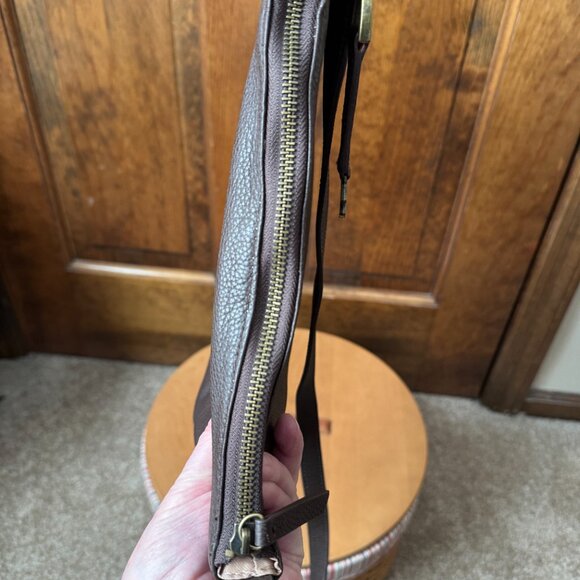 Lucky Brand Brown Leather Crossbody Bag - Picture 8 of 14